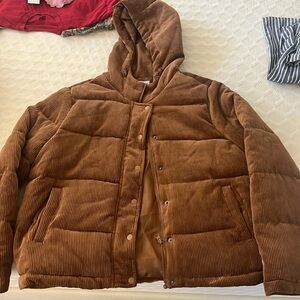 Copper puffer jacket